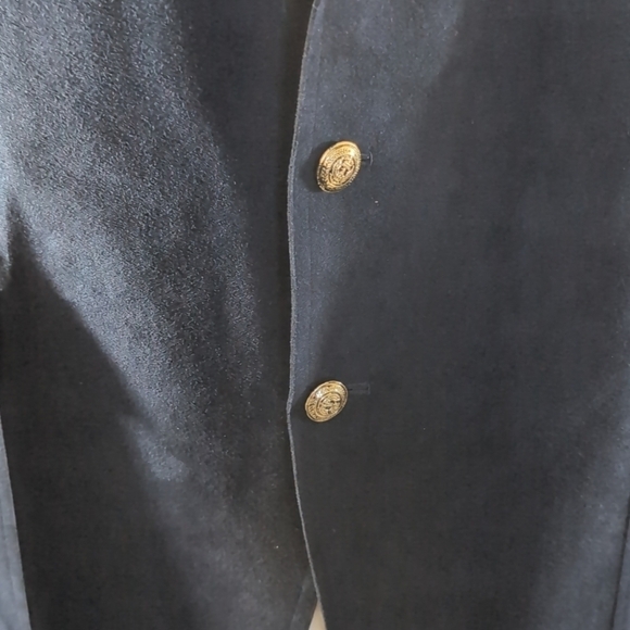 Men's Genuine Suede New Fashion Hong Kong Custom Navy Jacket Coat Blazer Sze 42R - Picture 3 of 7